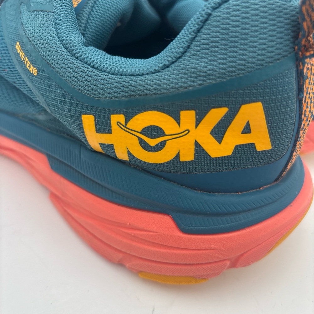 Hoka Men's Athletic Shoes in Teal and Coral - Picture 7 of 11